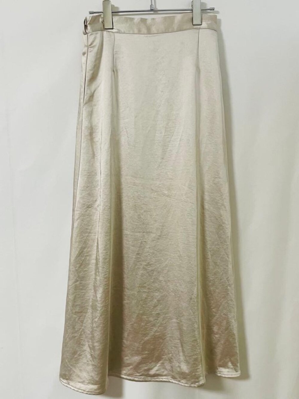 Edgele Long Skirt Beige